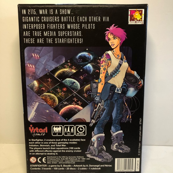 Starfighter Strategy Board Game Ystari Age 14+ Stéphane Boudin Complete - Picture 2 of 15
